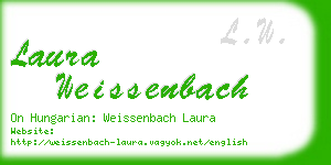 laura weissenbach business card